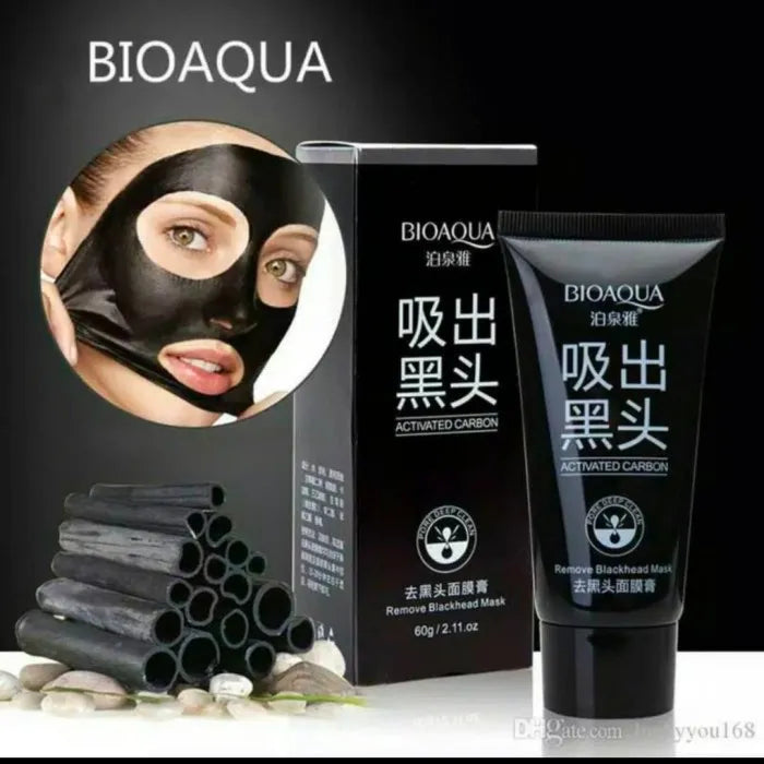 BIOAQUA Activated Carbon Peel-Off Mask – Deep Cleansing Blackhead Remover & Pore Cleaner