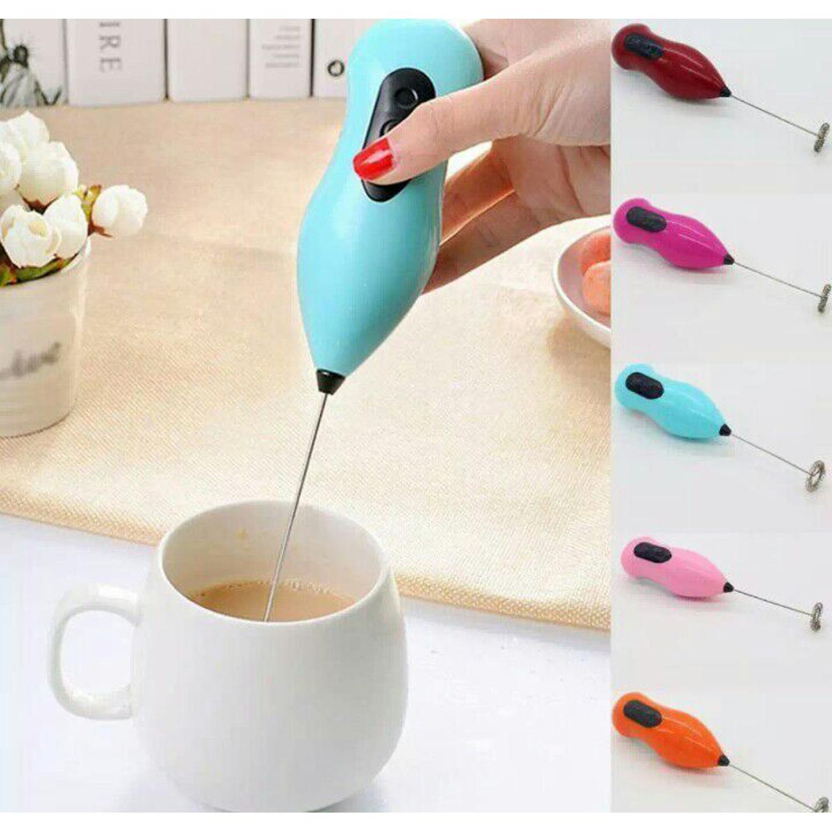 Handheld Mixer & Cappuccino Frother – Foamy Coffee Maker with Multi-Color Design