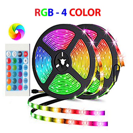 RGB 4 Color LED Strip Light with Remote