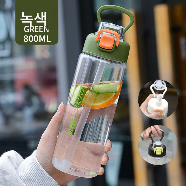 800ml Leakproof Food Grade Plastic Water Bottle
