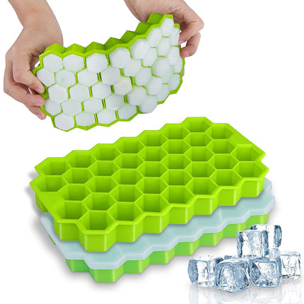 Honeycomb Ice Cube Tray with Lid