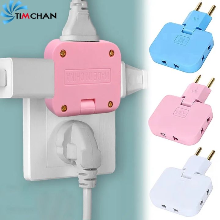 3-in-1 Multi Plug Adapter – Compact Triple Socket Converter for Home, Office & Travel (EU Pin)