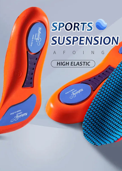 Sports Shock Absorbing Insoles (Orange)