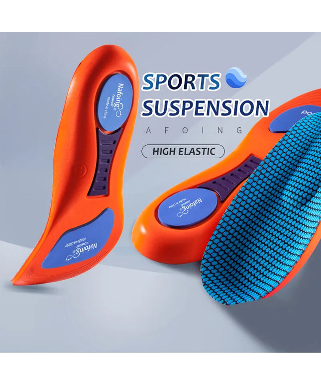 Sports Shock Absorbing Insoles (Orange)