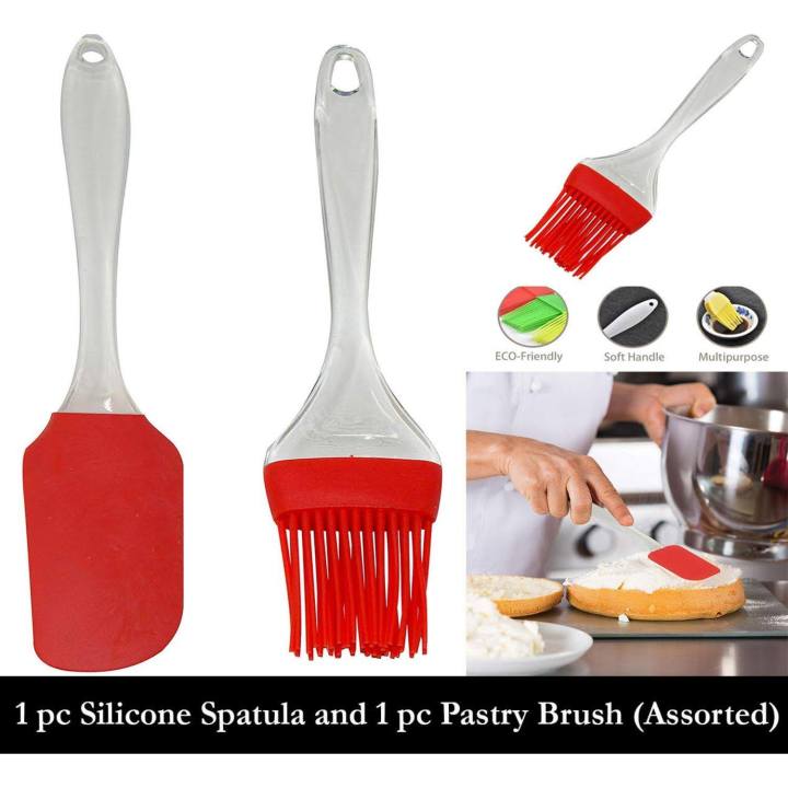 Premium Silicone Spatula & Oil Brush Set – Heat-Resistant, Non-Stick Baking & Cooking Utensils (Kitchen Tool Set)