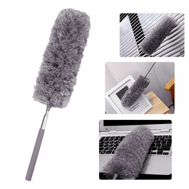 Extendable Microfiber Ceiling Duster with Telescopic Handle