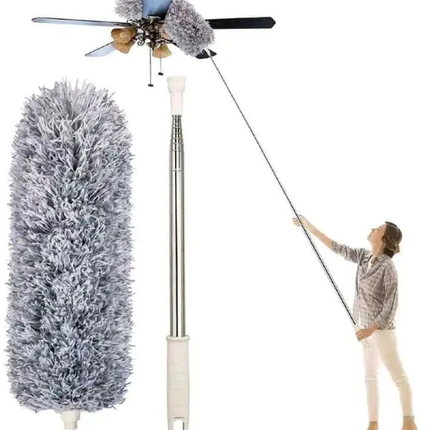Extendable Microfiber Ceiling Duster with Telescopic Handle