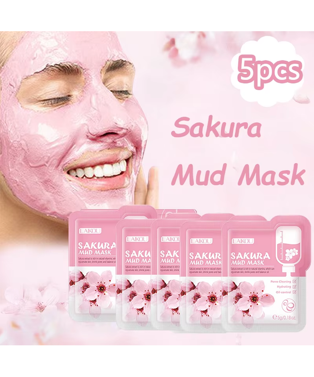 Sakura Mud Mask Combo (5 Pcs)
