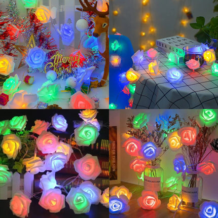 80 LED Multicolor Rose Fairy Lights