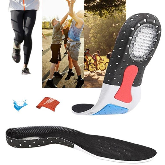 Premium Shock Absorbing Sports Insole – Arch Support, Breathable Cushion Pads for Running, Walking & All-Day Comfort