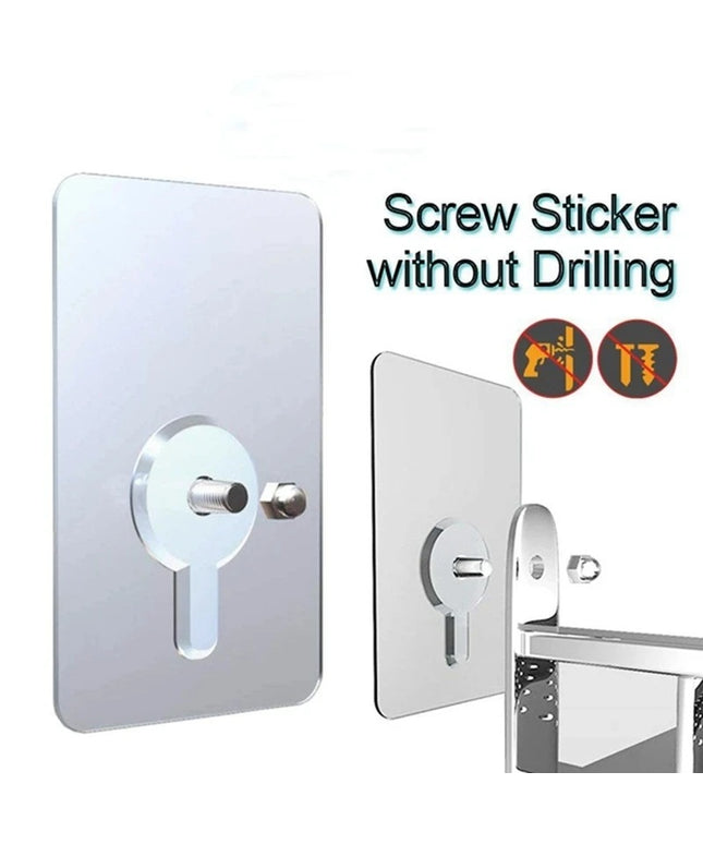 Adhesive Nut Wall Hooks (10 Pcs)