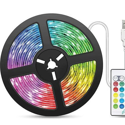 16 Colors RGB LED Strip Light with Remote