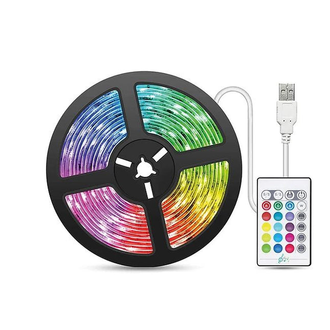 16 Colors RGB LED Strip Light with Remote