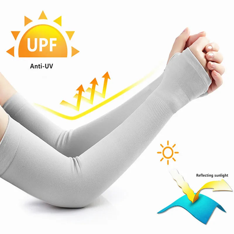 UV Protection Arm Sleeves for Men & Women – Breathable, Stretchable Sports Sun Sleeves for Outdoor Activities