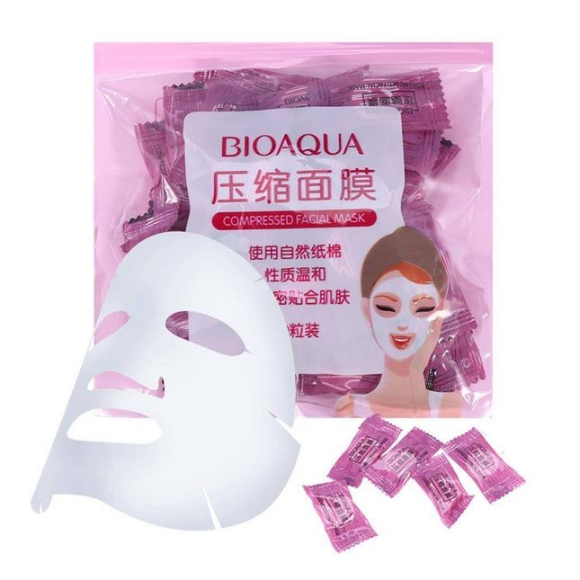 BIOAQUA Compressed Facial Mask (50 pcs)