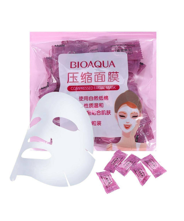 BIOAQUA Compressed Facial Mask (50 pcs)