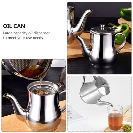 32oz Stainless Oil Filter Pot
