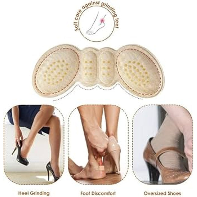 4 pcs Anti-Slip Butterfly Heel Cushion Pads
