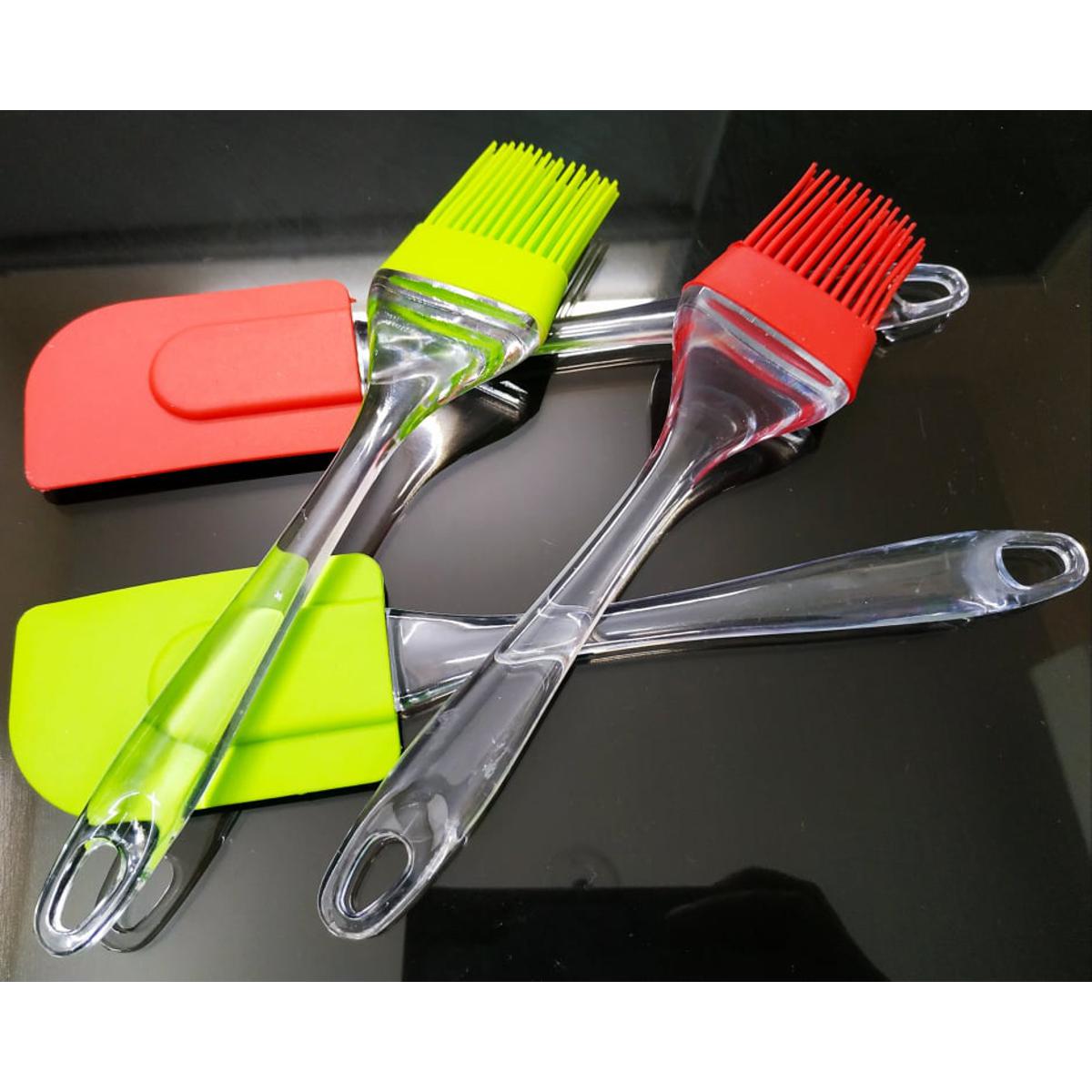 Premium Silicone Spatula & Oil Brush Set – Heat-Resistant, Non-Stick Baking & Cooking Utensils (Kitchen Tool Set)