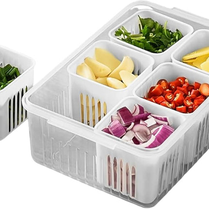 6-Grid Kitchen Storage Box