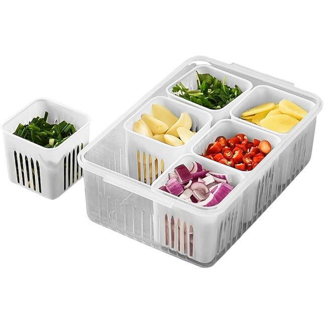 6-Grid Kitchen Storage Box