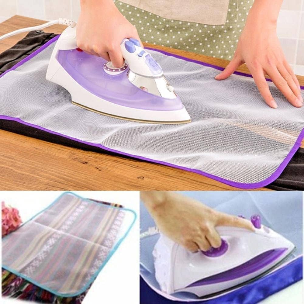 2-Pc Protective Insulated Ironing Mesh – Heat-Resistant, Reusable & Washable Cloth Guard (Multicolor)
