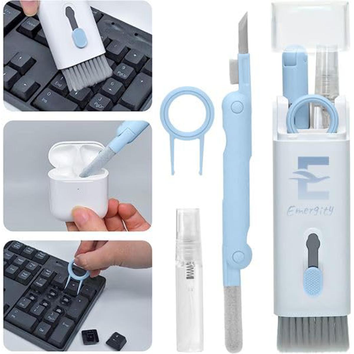 7-in-1 Multi-Use Cleaning Brush Kit – Keyboard, Earphone & Screen Cleaning Tool with Soft Bristles & Dust Remover