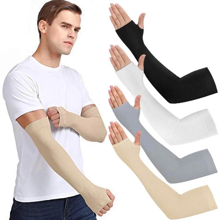 UV Protection Arm Sleeves for Men & Women – Breathable, Stretchable Sports Sun Sleeves for Outdoor Activities