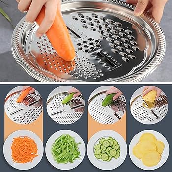 Stainless Steel Grater & Colander Set