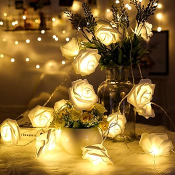 80 LED Golden Rose Fairy Lights