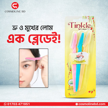 Tinkle Eyebrow Razor (3 Pcs)