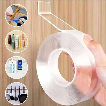 Double-Sided Nano Gel Tape White 2 pcs