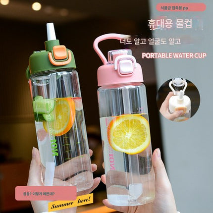 800ml Leakproof Food Grade Plastic Water Bottle