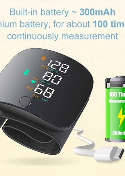 Rechargeable Wrist Blood Pressure Monitor