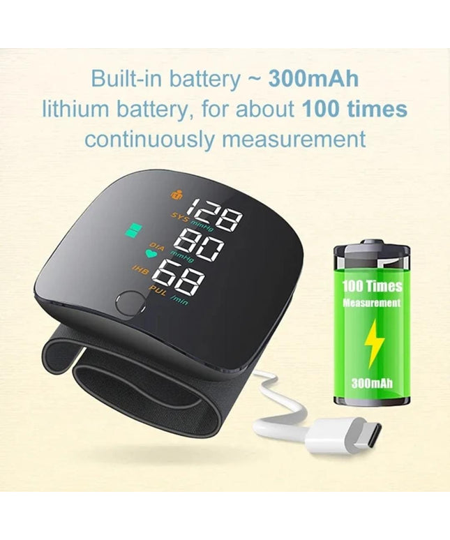 Rechargeable Wrist Blood Pressure Monitor