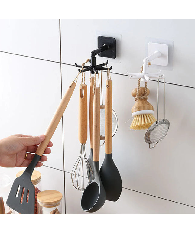 360° Rotatable Adhesive Hooks (5 Pcs)