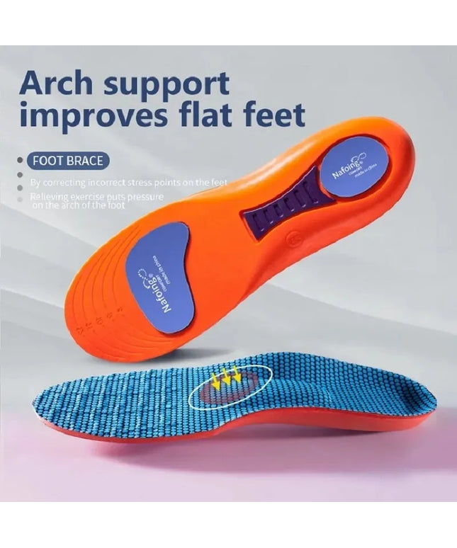 Sports Shock Absorbing Insoles (Orange)