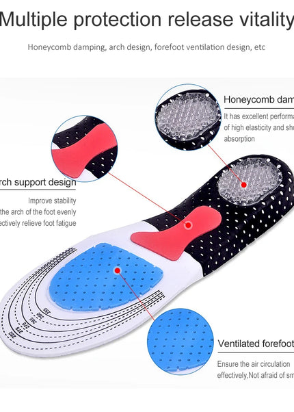 Shock Absorbing Arch Support Sports Regular Insoles