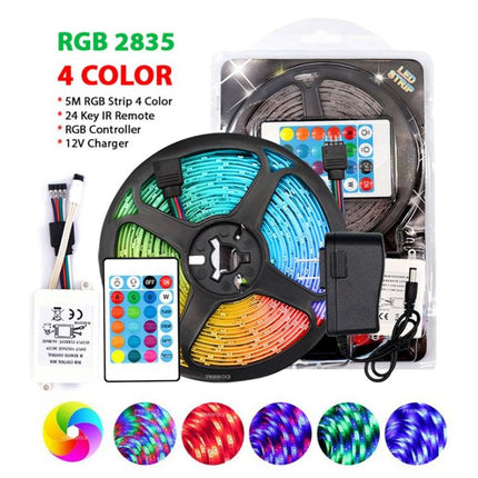RGB 4 Color LED Strip Light with Remote