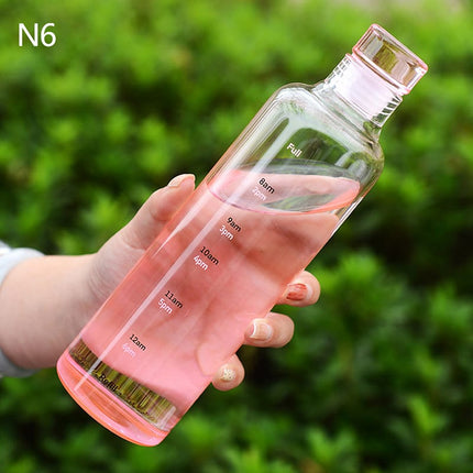 500ml Time Marker Food Grade Plastic Water Bottle