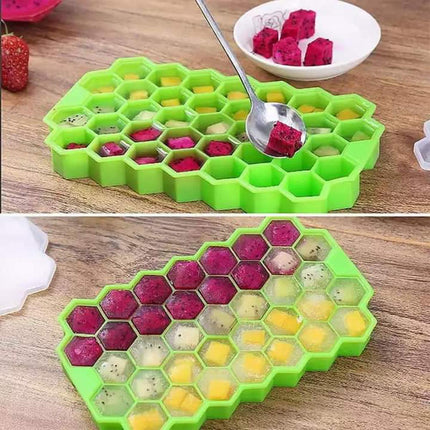 Honeycomb Ice Cube Tray with Lid