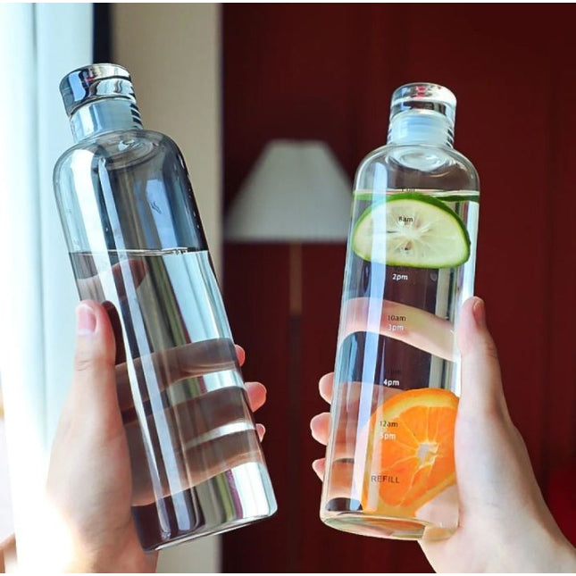 500ml Time Marker Food Grade Plastic Water Bottle
