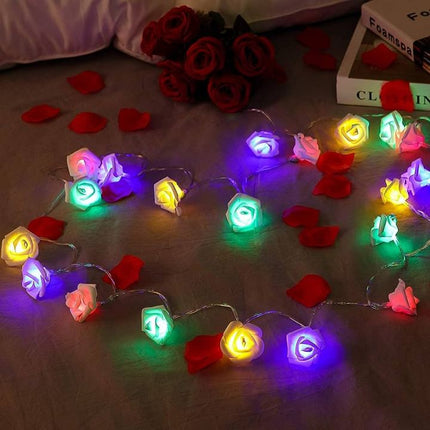 80 LED Multicolor Rose Fairy Lights