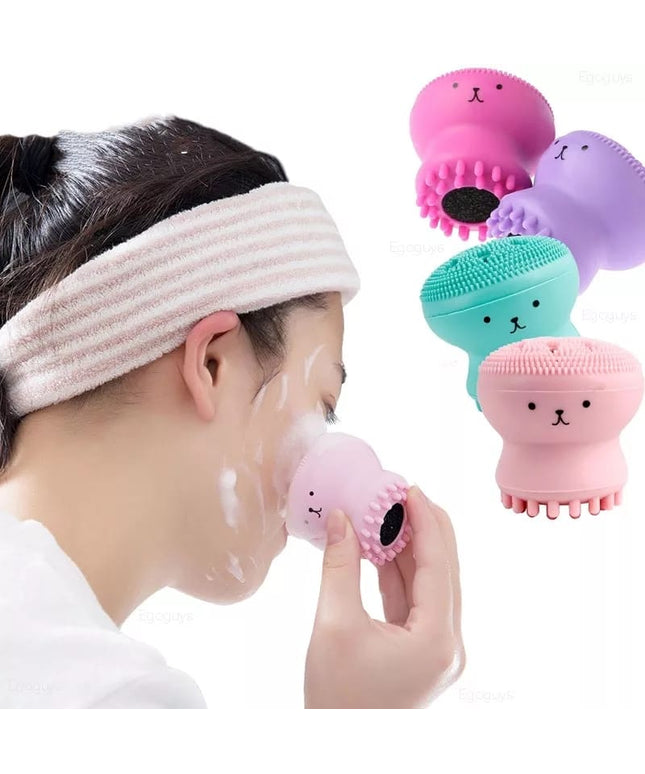 Octopus Silicone Face Cleansing Brush (2 Pcs)