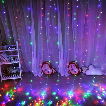 16 Feet 80 LED Multicolor Curtain Fairy Lights
