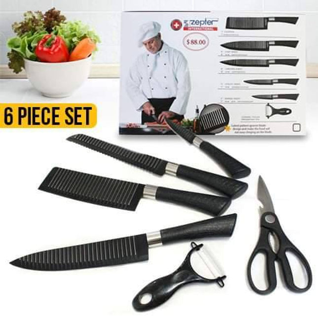 6Pcs Kitchen Knife Set