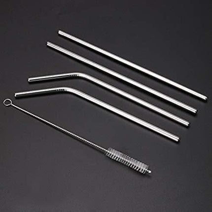 Pack of 5 Stainless Steel Reusable Straws