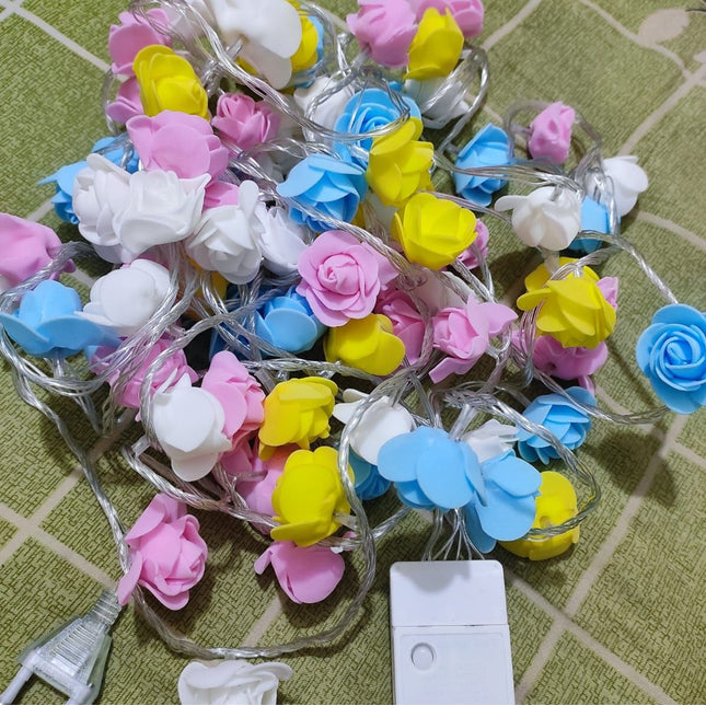 80 LED Multicolor Rose Fairy Lights(15 Feet)