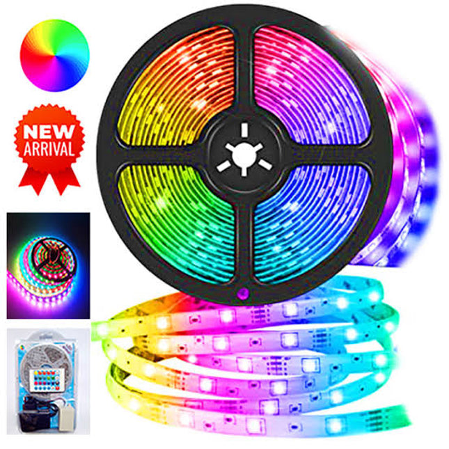 16 Colors RGB LED Strip Light with Remote( 16 Feet)