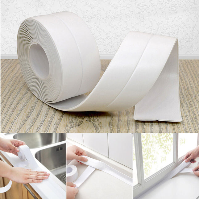 320cmx2.2cm Waterproof Self-Adhesive Shower & Bath Sealing Tape